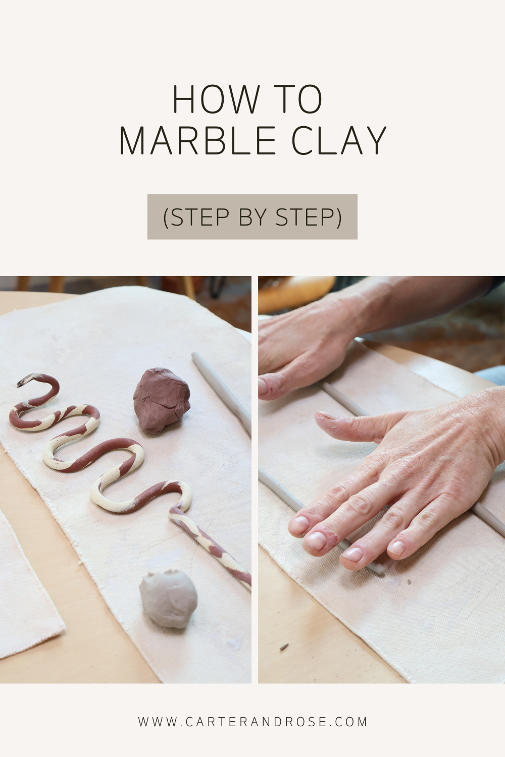 How to Marble Clay