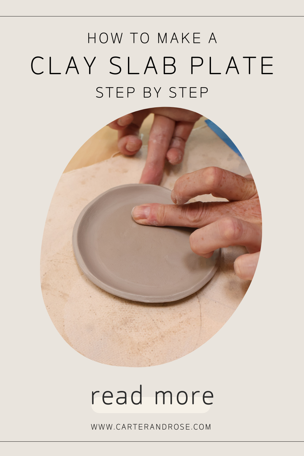 How to Make a Clay Slab Plate