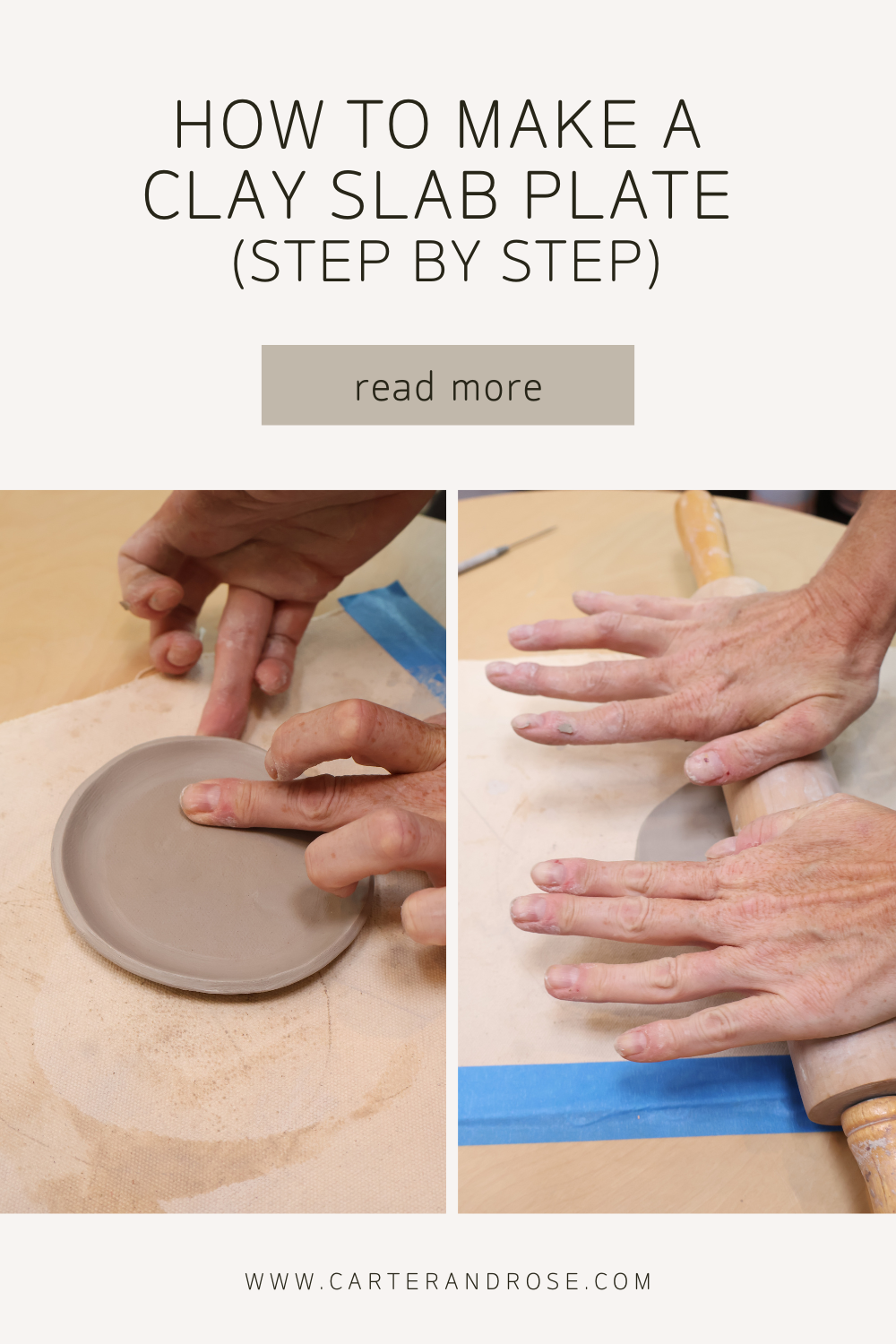 How to Make a Clay Slab Plate