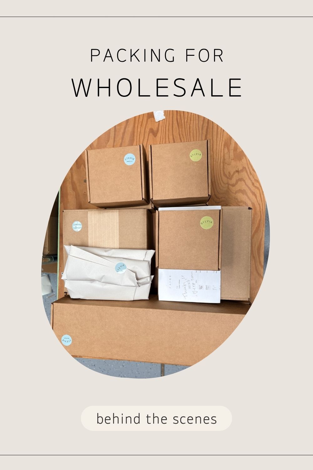 Packing For Wholesale
