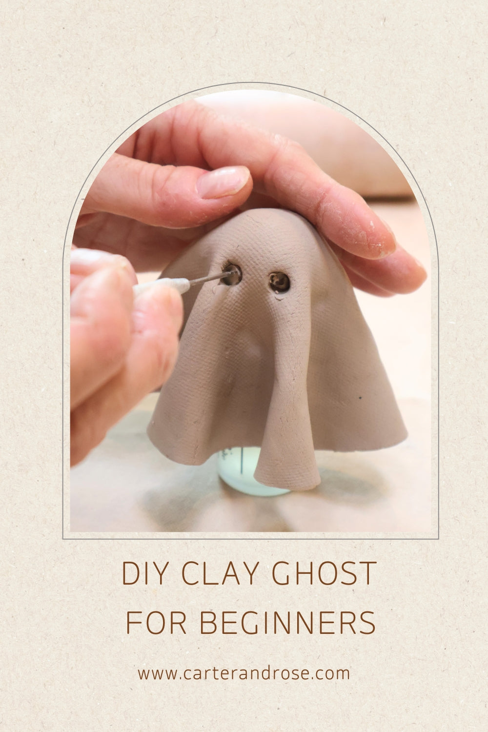 DIY Clay Ghost