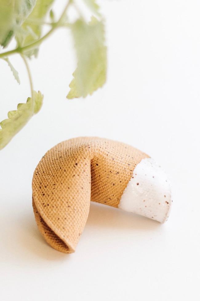 Ceramic Fortune Cookie - Carter + Rose