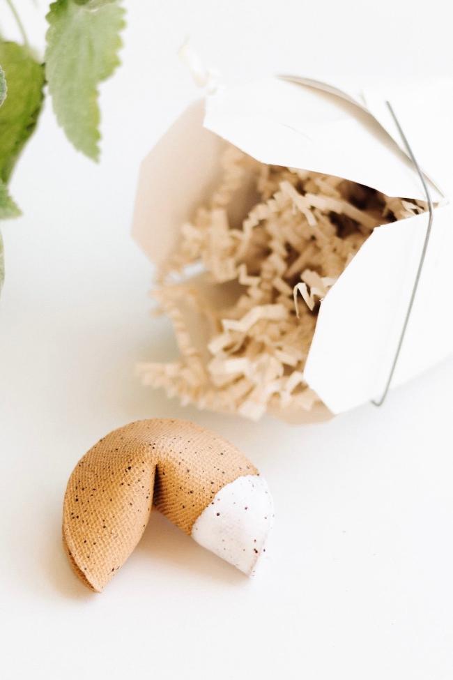 Ceramic Fortune Cookie - Carter + Rose