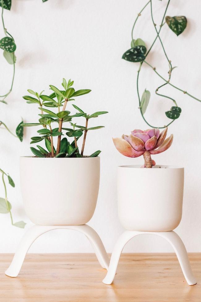 raised plant pot holder Ceramic Raised Plant Pot