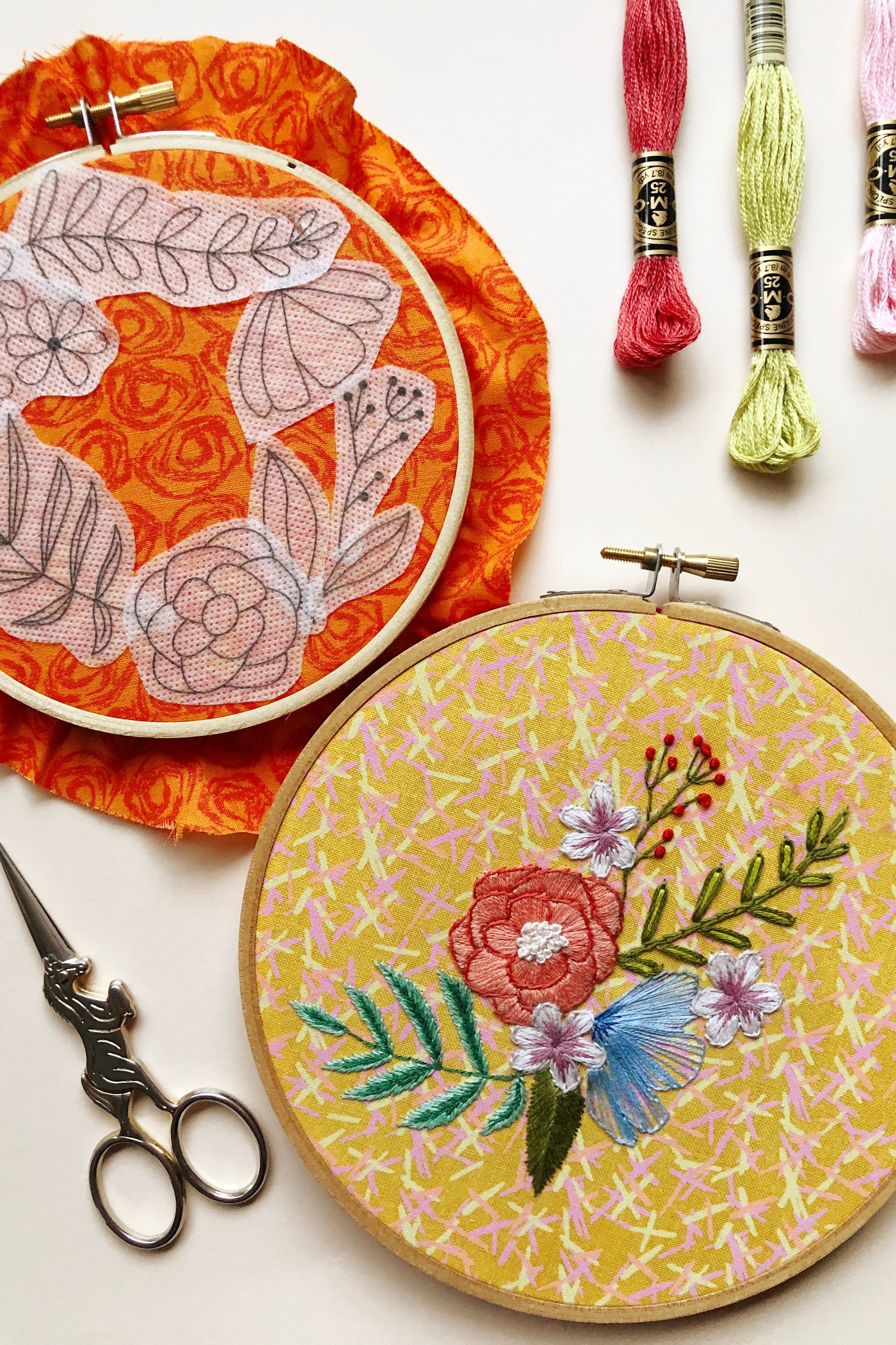Floral Embroidery Basics / May 12th, 11:00am-1:00pm