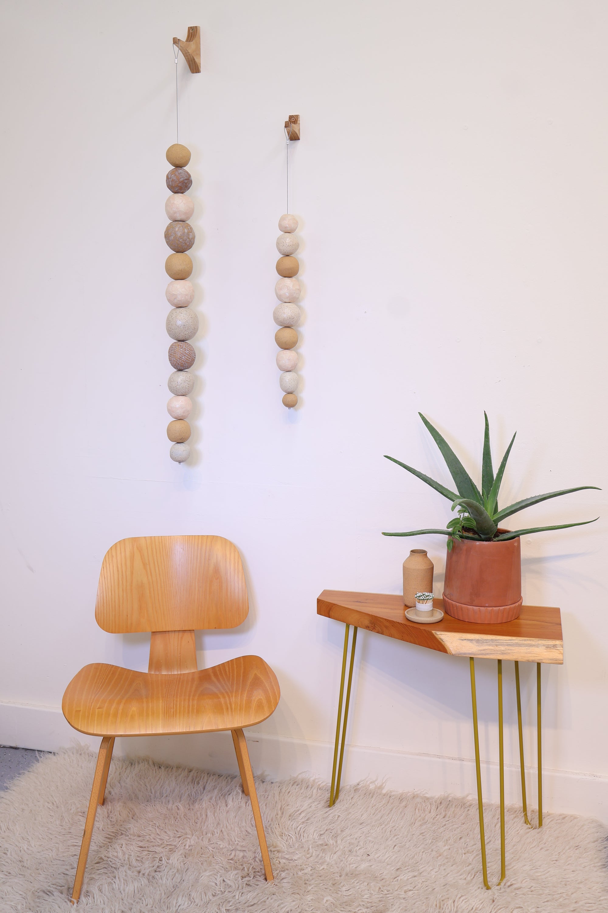 Ceramic Ball Strand - Cream - Carter + Rose