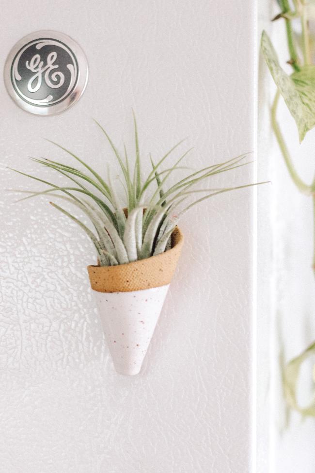 air plant refrigerator magnets Mini Wall Planter Magnet