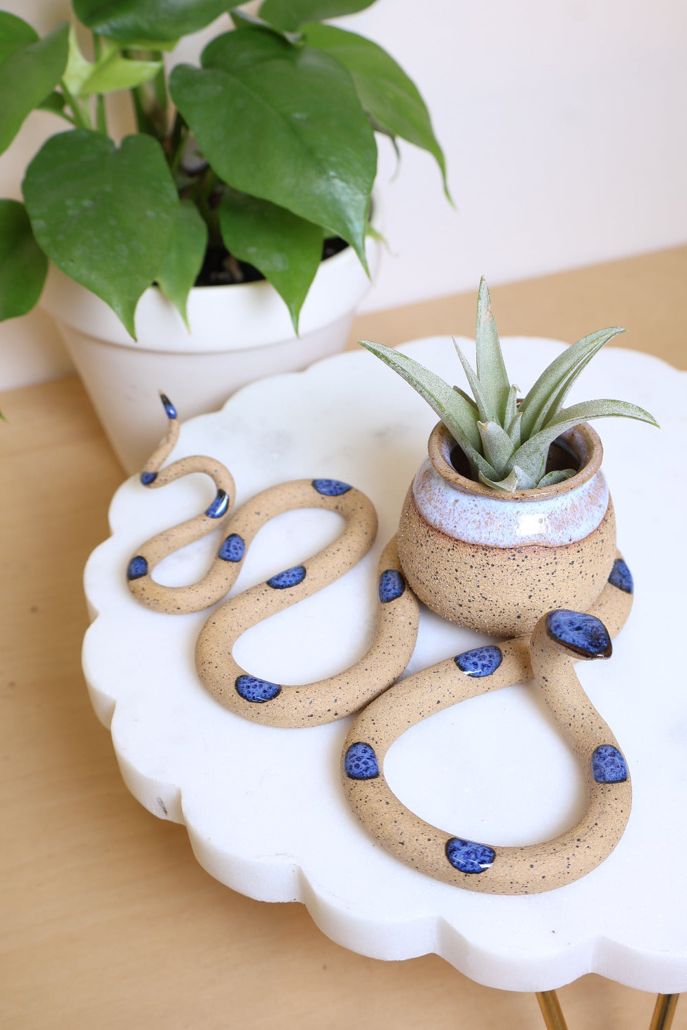 snake plant clay pot Ceramic Snake Bud Vase