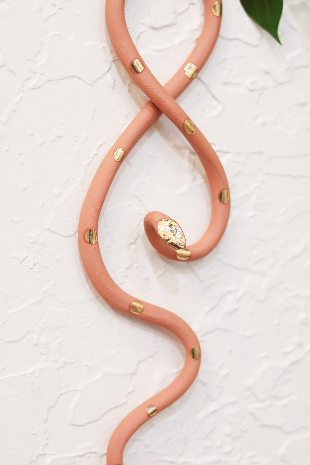 Gold Luster Ceramic Snake - Carter + Rose