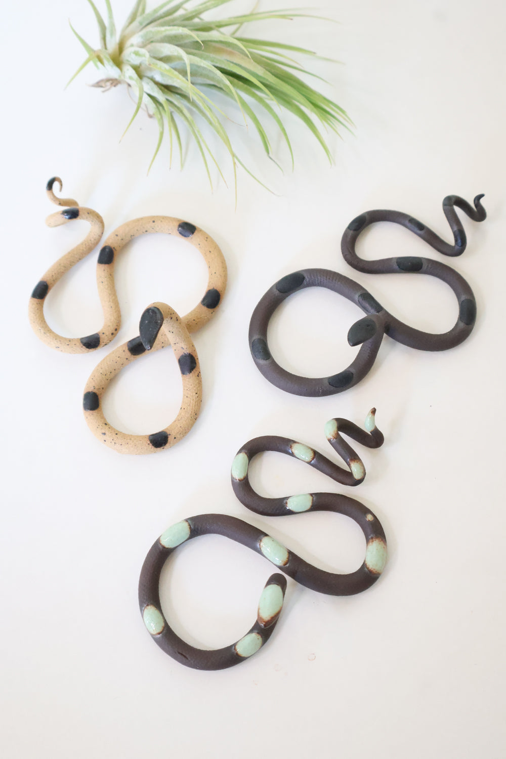 Carter + Rose, 3 Small Ceramic Snakes - Carter + Rose