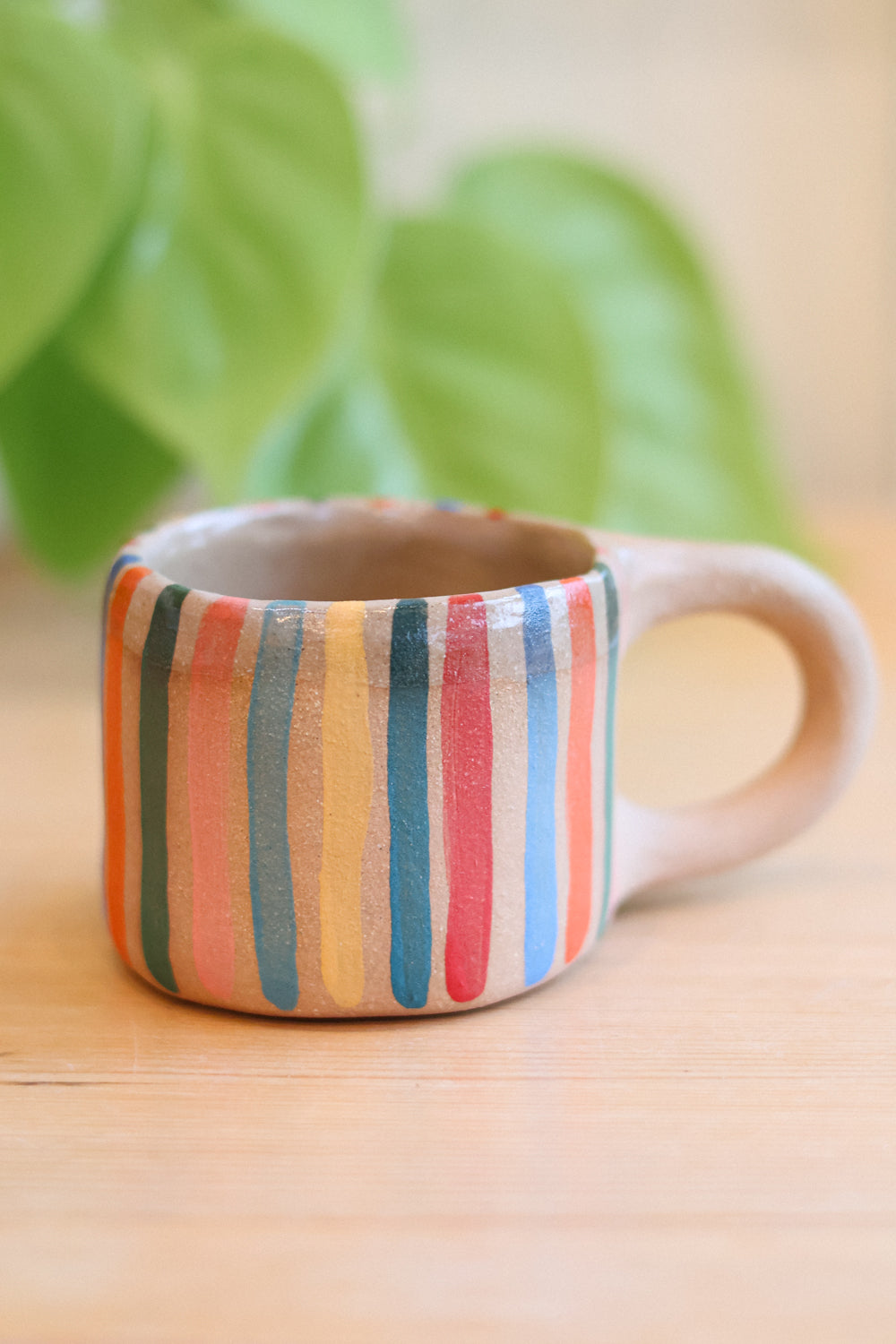 Rainbow Striped Mug