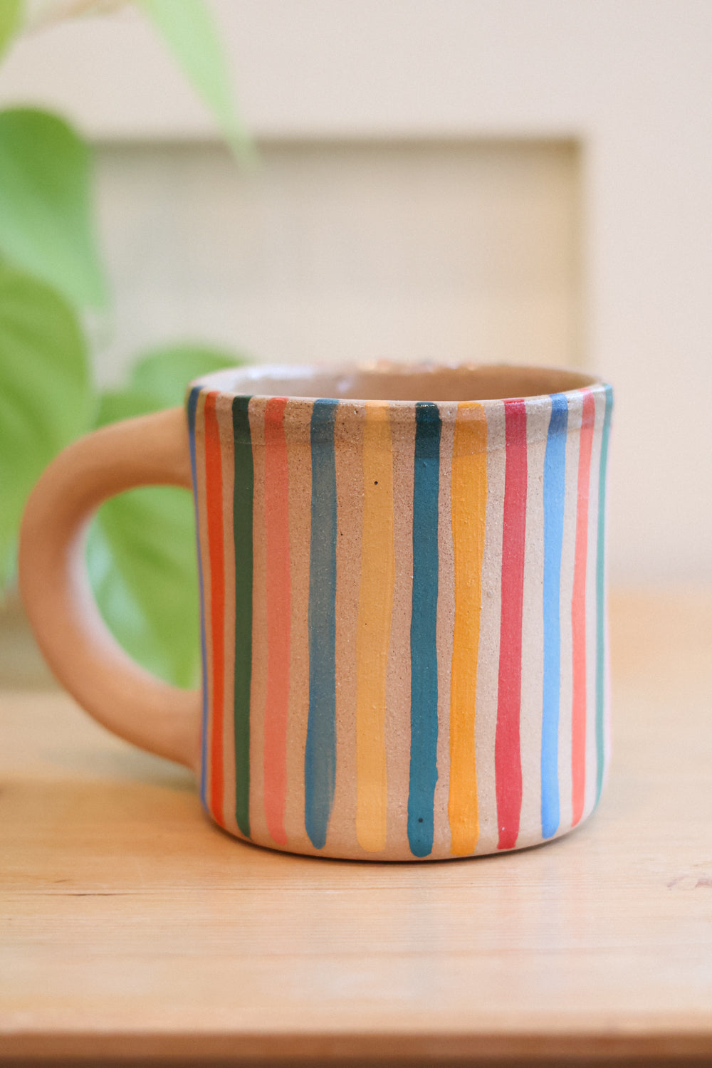 Rainbow Striped Mug