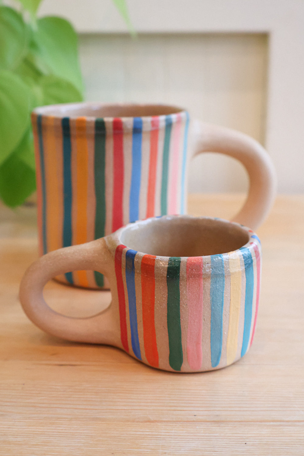 Rainbow Striped Mug