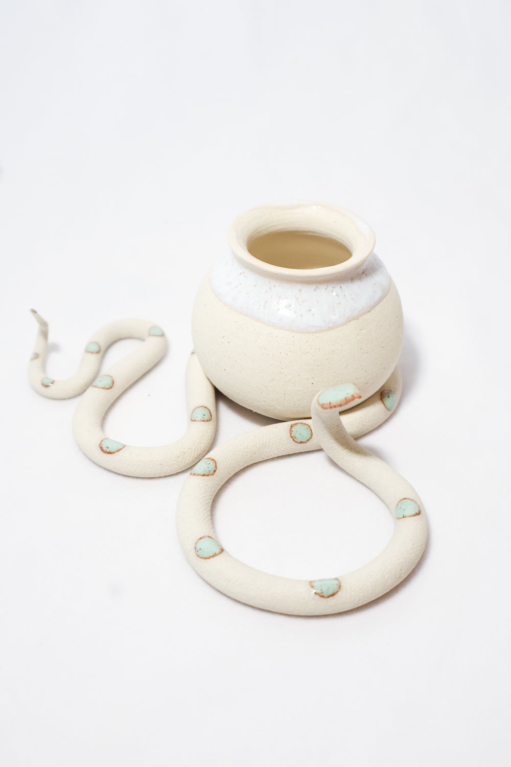Ceramic Snake Bud Vase - Carter + Rose