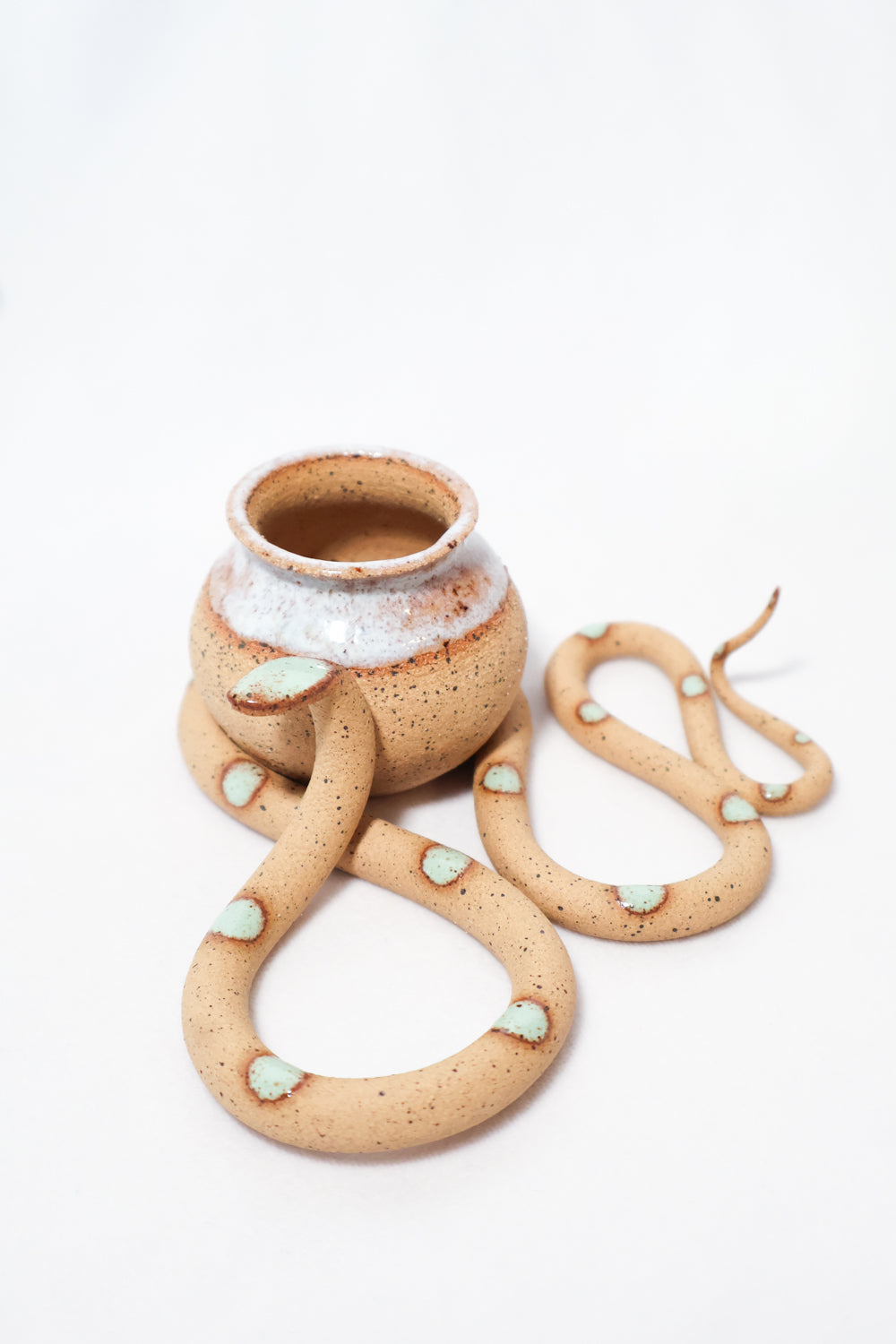 Ceramic Snake Bud Vase - Carter + Rose