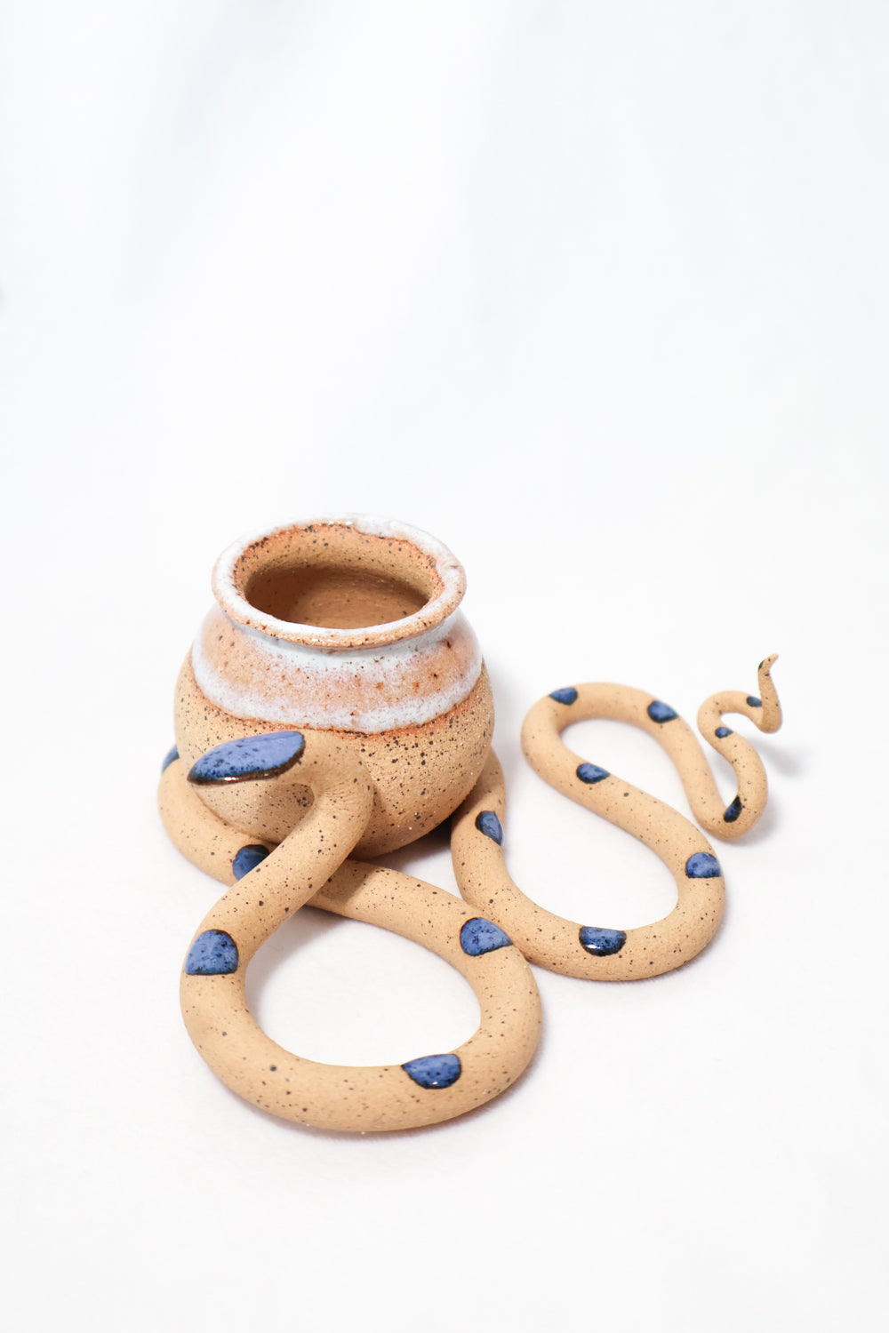 Ceramic Snake Bud Vase - Carter + Rose