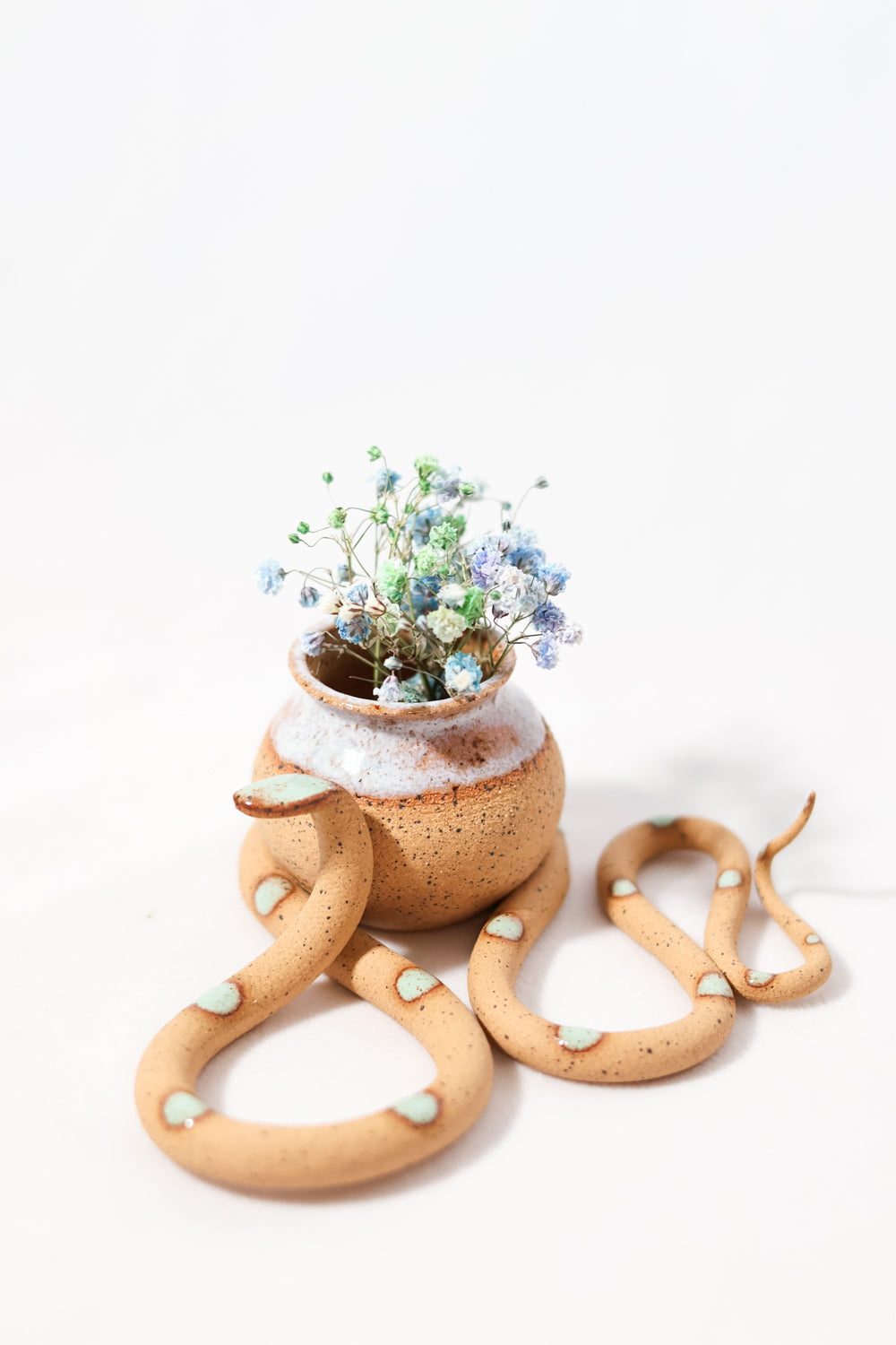 Ceramic Snake Bud Vase - Carter + Rose