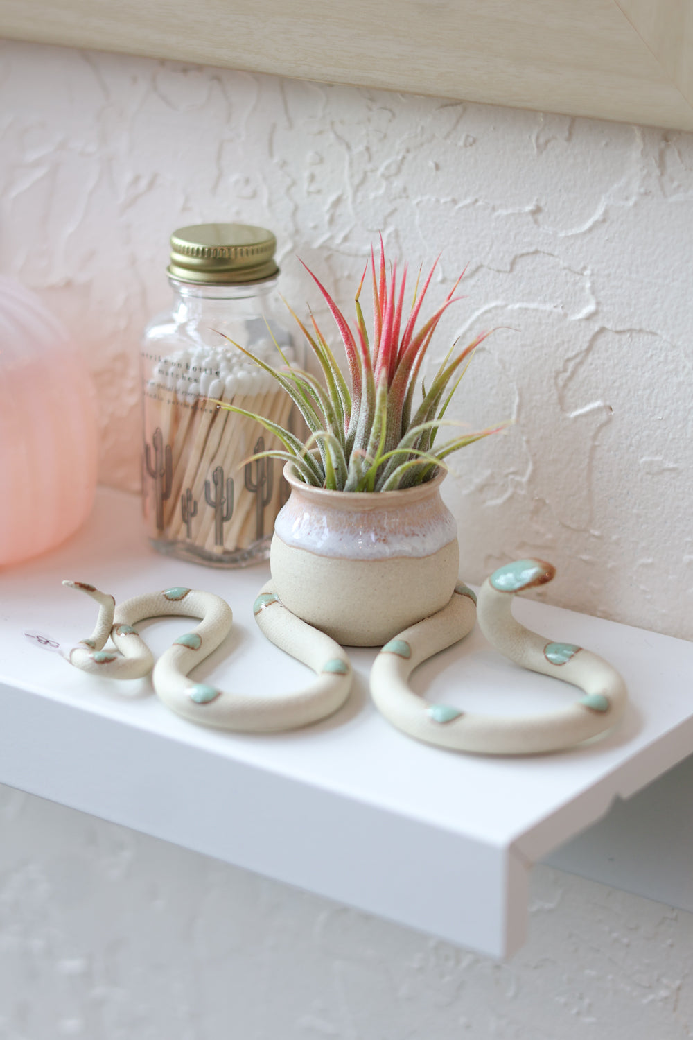 Ceramic Snake Bud Vase